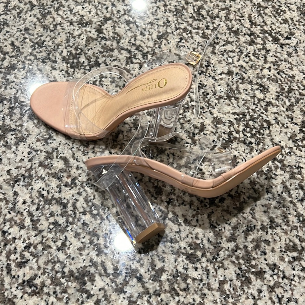 Clear Heel Nude